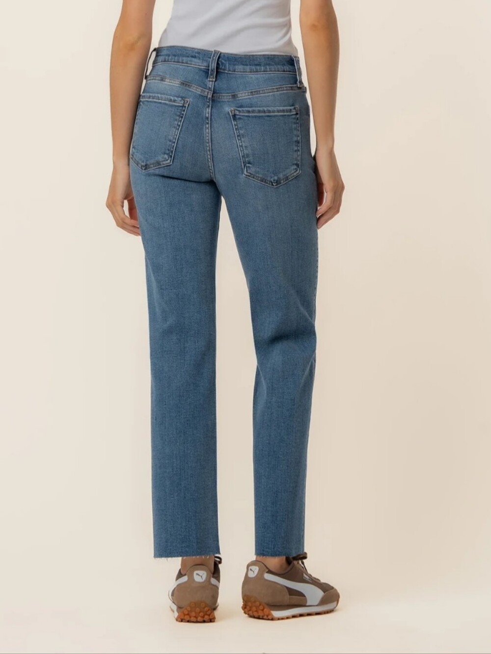 Kut from the Kloth Raw Edge Cropped Ankle Jeans-size 18W